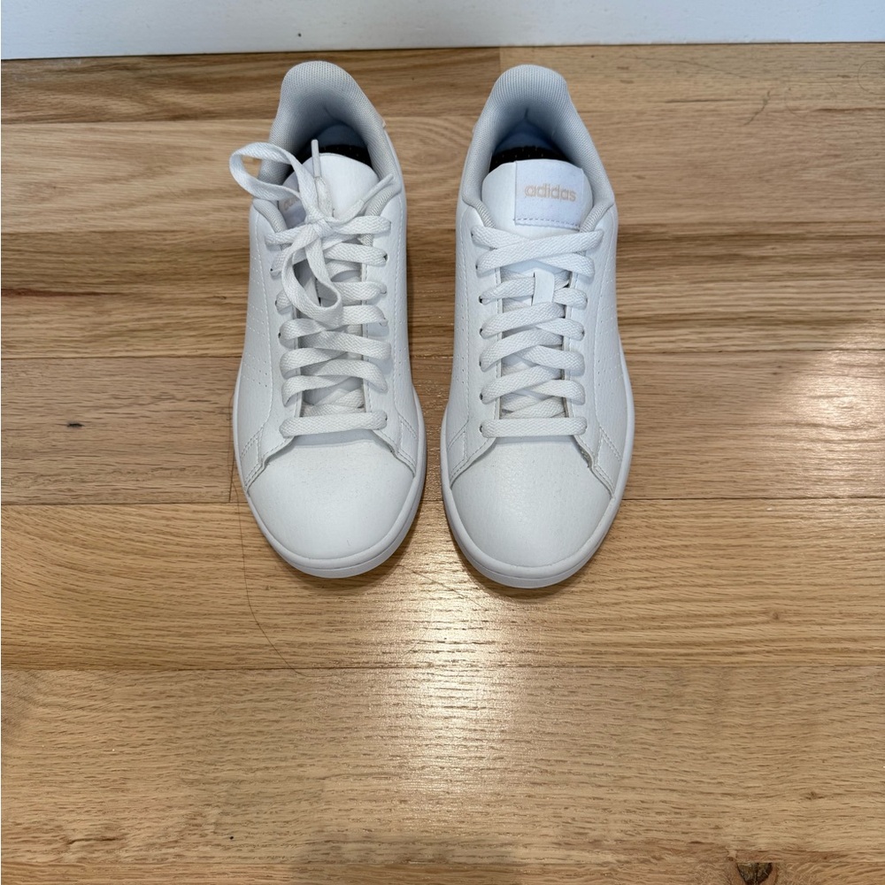 NWT Adidas White Sneakers - Size 6